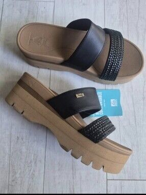 REEF NEW Banded Horizon Higher 2.5 Slip On Sandals